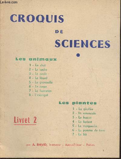 Croquis de sciences - livret 2