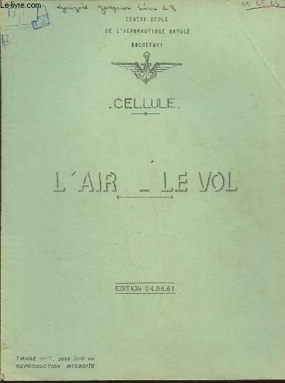 Cellule- L'air, le vol (dition 04.06.1961)