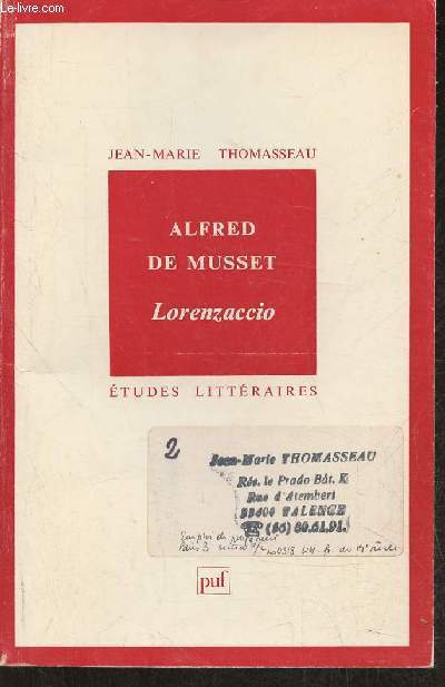 Alfred de Musset- Lorenzaccio