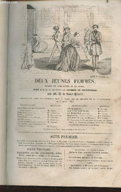 Deux jeunes Femmes- Drame en cinq actes et en prose