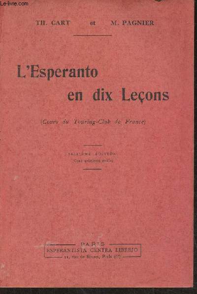 L'Esperanto en dix leons (cours du Touring-club de France)