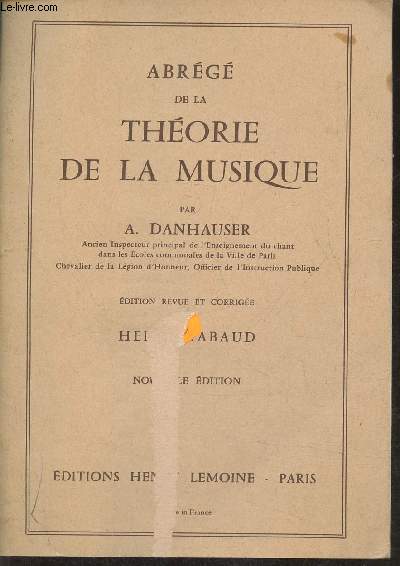 Abrg de la thorie de la musique