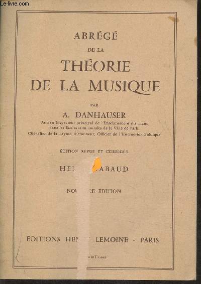 Abrg de la thorie de la musique