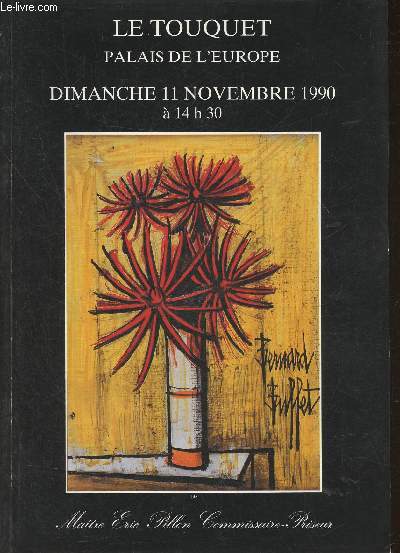 Catalogue de ventre aux enchres- Le Touquet, Palais de l'Europe- 11 novembre 1990- 270 tableaux des XIX et XXe sicles