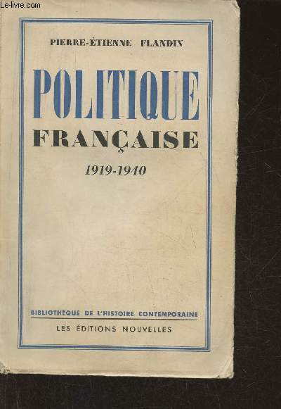 Politique Franaise 1919-1940
