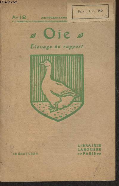 Oie- Elevage de rapport
