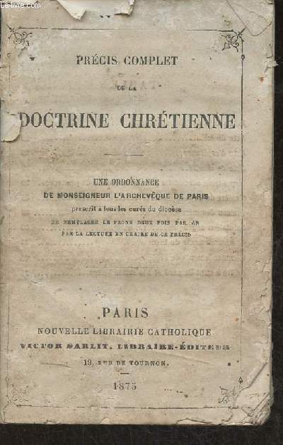 Prcis complet de la doctrine chrtienne