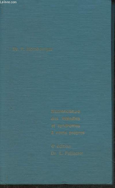 Nomenclature des maladies et syndromes  noms propres