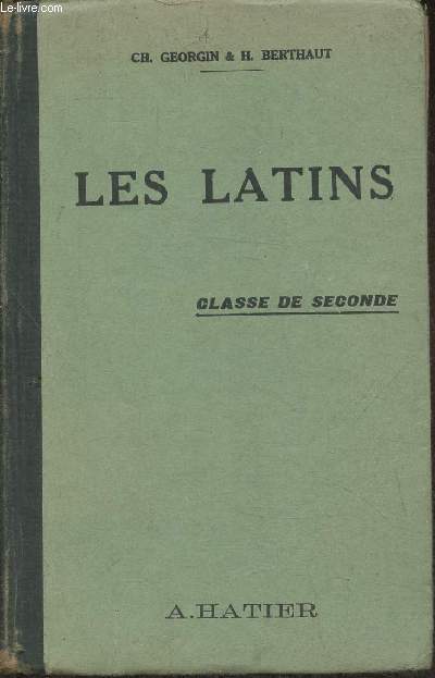 Les latins pages principales des auteurs du programmes classe de seconde