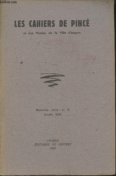 Les cahiers de Pinc et des muses de la ville d'Angers n14- Anne 1946-Le griffon du muse Saint-Jean