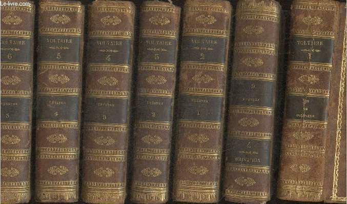 Oeuvres compltes de Voltaire Tomes I  7 (7 volumes)