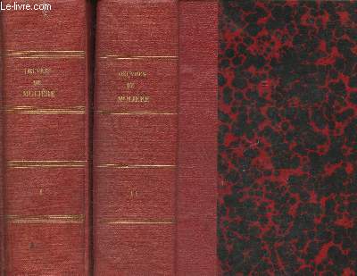 Oeuvres compltes de Molire Tomes I et II (2 volumes)