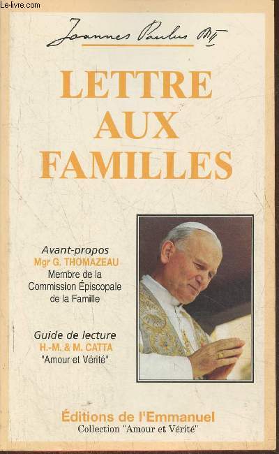 Lettre aux familles