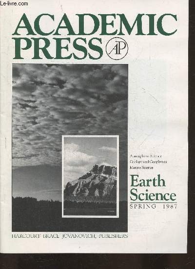 Academic press- Earth science Spring 1987