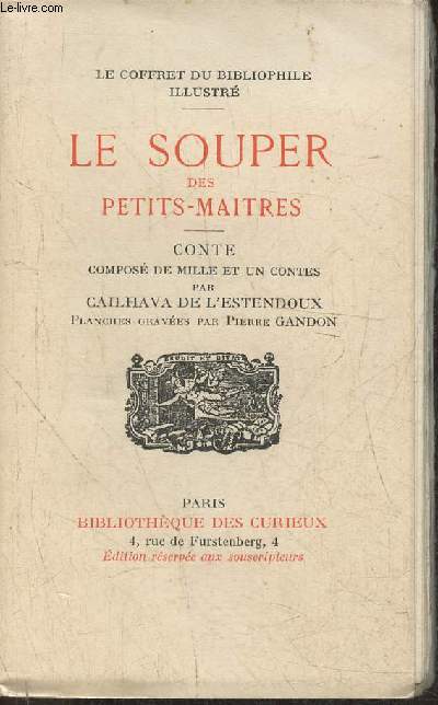 Le souper des petits-maitres- Conte compos de mille et un contes (n463/750)