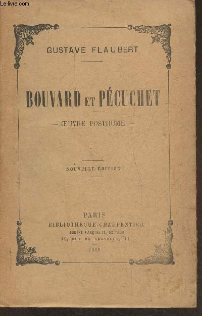 Bouvard et Pcuchet- oeuvre posthume