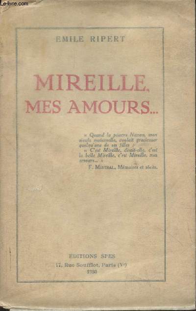 Mireille, mes amours...