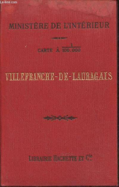 Villefranche-de-Lauragais- Carte  1/100.000