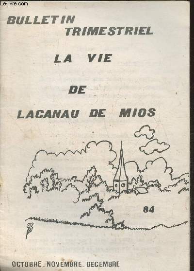 Bulletin trimestriel de Lacanau de Mios- Octobre, Novembre, Dcembre 1984