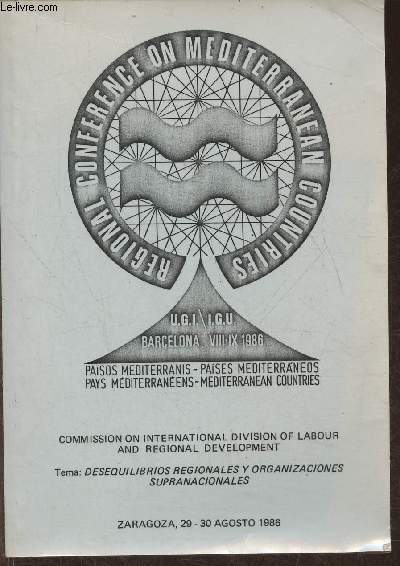 Pays mditerranens- Commission on international division of labour and regional development- Desequilibrios regionales y organiaciones suprenacionales