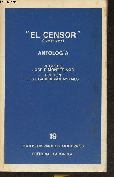 El censor (1761-1787) Antologia (Collection 
