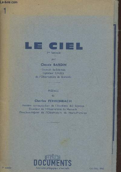 Le ciel 1er fascicule- 7e anne, oct-dec 1962