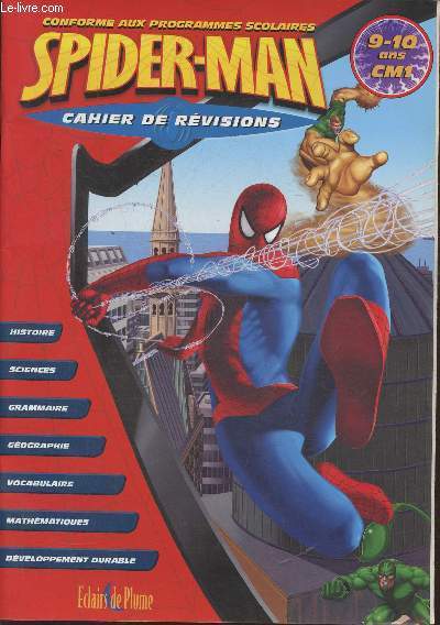 Cahier de rvisions Spider-man CM1 (9-10 ans)