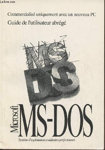 Guide de l'utilisateur abrg Microsoft MS-DOS 6.22