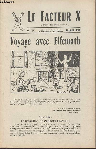 Le facteur X n64- Octobre 1960-Voyage avec Elfemath