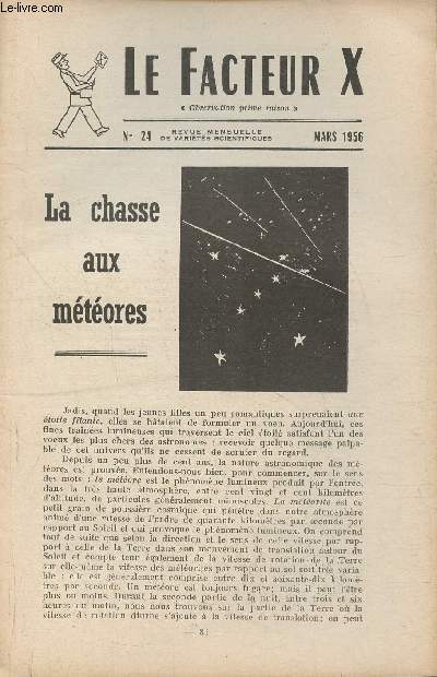 Le facteur X n24- Mars 1956