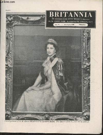 Britannia n77- 5th April 1958-Sommaire: the great locomotive chase- the police force- look out for easter sepuchres- easter customs- My lady April - oranges and lemons-etc.