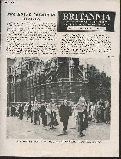 Britannia n62- 5th october 1956-Sommaire: The royal courts of justice- the stately homes of great britain - housekeeping in Canada- Maps! Maps! Maps!- thursday's children- inn signs are interesting- the english at home and abroad-etc.
