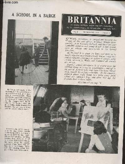Britannia n56- 5th january 1956-Sommaire: A school in a barge- the boxing-day hunt- country notes: january feasting- the reading museum: England's rural past- the Beggars' opera by John Gay- the race of the iron monsters- advertising and marketing- etc.