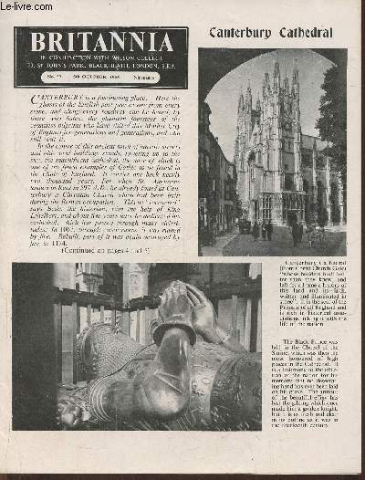 Britannia n53- 5th October 1955-Sommaire: Canterbury cathedral- Rip Van Winkle- Advertising and marketing- Canterbury cathedra and the town of Canterbury- i married a cricketer- a visit to exmoor..the Lorna Doone country-schools and dietetics- the harves