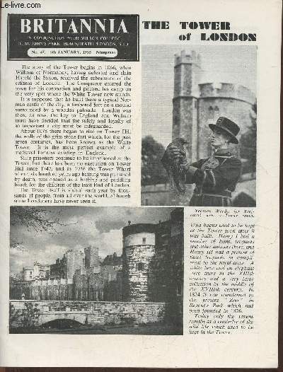 Britannia n47- 5th January 1955-Sommaire: The Tower of London- rural industries- London's vegetables- Norfolk- educating children who break the law: approved schools- the Queen's broadcast- Mureder in the cathedral- the play and the film- partners in the
