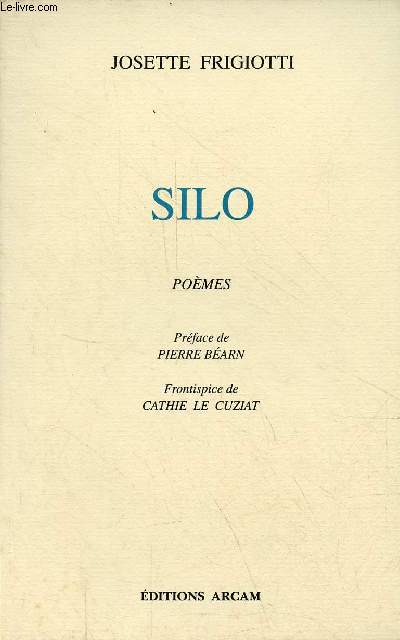 Silo - pomes - ddicace de l'auteur.