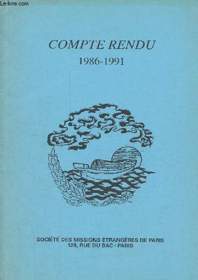 Compte rendu 1986-1991 - Assemble gnrale 1992.
