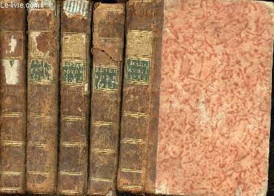 L'ami des enfans - 5 volumes : mars avril 1782 + juillet aot 1782 + septembre octobre 1782 + janvier fvrier 1783 + mars avril 1783.
