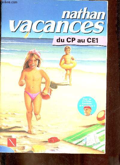 Nathan vacances du CP au CE1 - 72 Fiches Cousteaux et les 4 cadeaux non inclus.