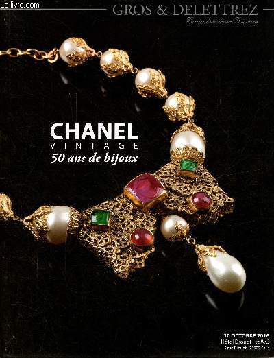 Catalogue de ventes aux enchres - Gros & Delettrez - Chanel vintage 50 ans de bijoux - Lundi 10 octobre 2016 Htel Drouot salle 3.