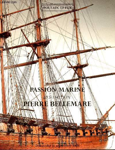 Catalogue de ventes aux enchres - Poulain Le Fur - Passion marine collection Pierre Bellemare - Htel des ventes du palais salle Maurice Rheims - Dimanche 24 septembre 2000.