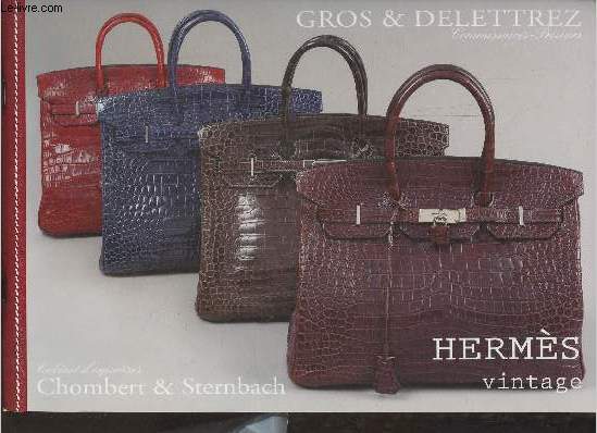 Catalogue de ventes aux enchres - Gros & Delettrez - Herms vintage - 4 et 5 juin 2012 - Htel drouot salles 1 et 2, Paris.