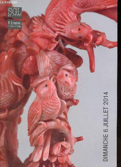Catalogue de ventes aux enchres - SGL Enchres - Tableaux, gravures, sculptures, bijoux, argenterie, objets d'art, mobilier - Dimanche 6 juilelt 2014 - Saint-Germain-en-Laye.