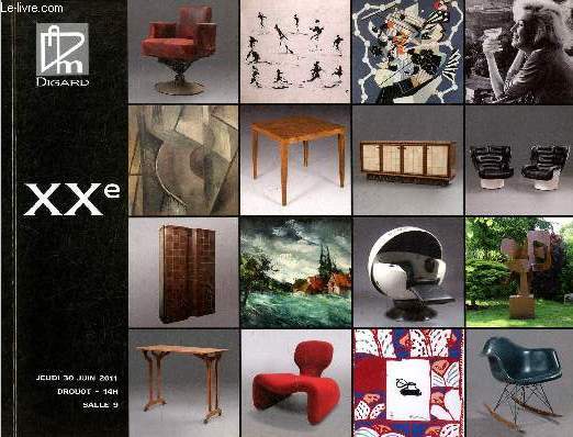 Catalogue de ventes aux enchres - Digard - XXe estampes, multiples, photographies, tableaux, mobilier - Jeudi 30 juin 2011 - Drouot Richelieu Paris.