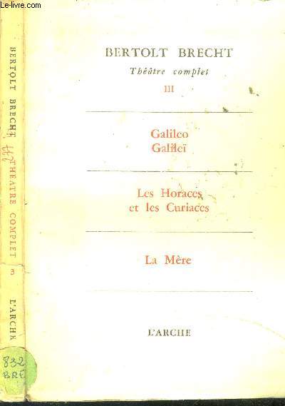 Théâtre Complet. Tome III.