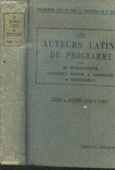 Les auteurs latins du programme.