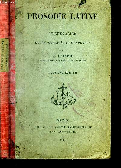 Prosodie latine de Le chevalier.