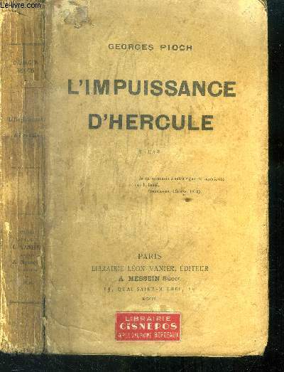 L'impuissance d'Hercule.