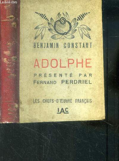 Adolphe présenté par Fernand Perdriel