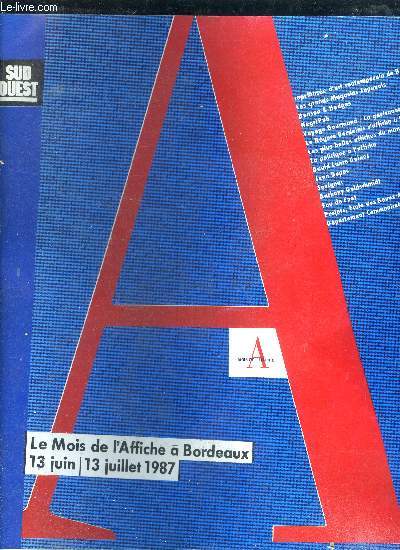 Le mois de l'Affiche  Bordeaux 13 juillet-13 juillet 1987
